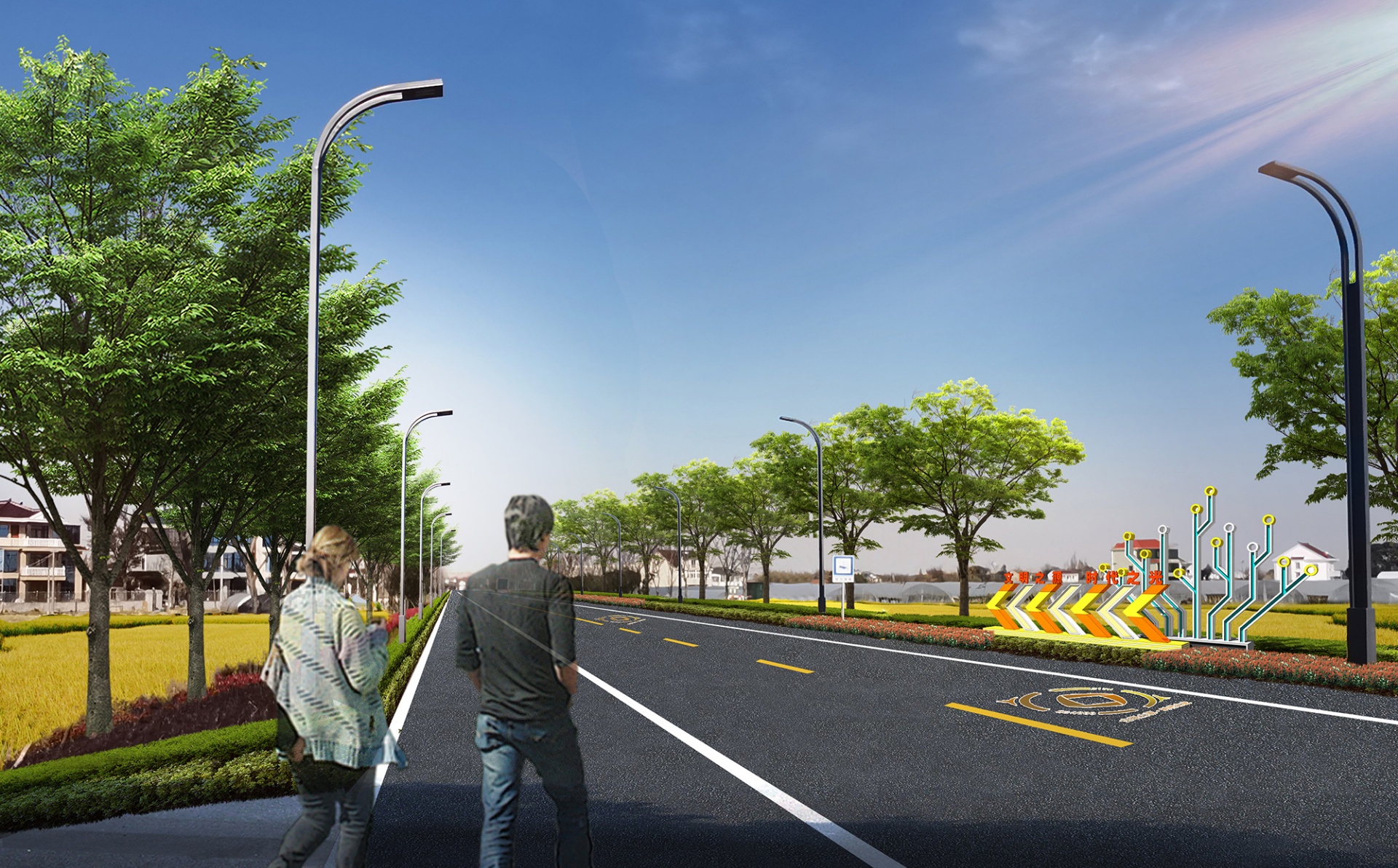 南湖區(qū)精品線花園村段